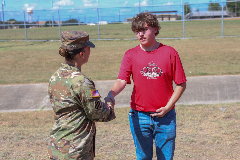 Crosby High School JROTC Visit 89th MP Bde.