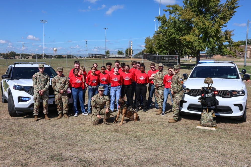 Crosby High School JROTC Visit 89th MP Bde.