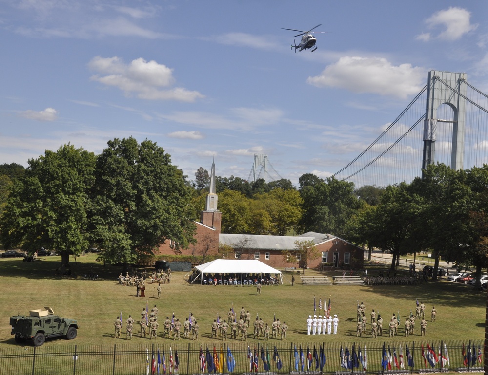 Change of Command Ceremony with NYPD Flyover