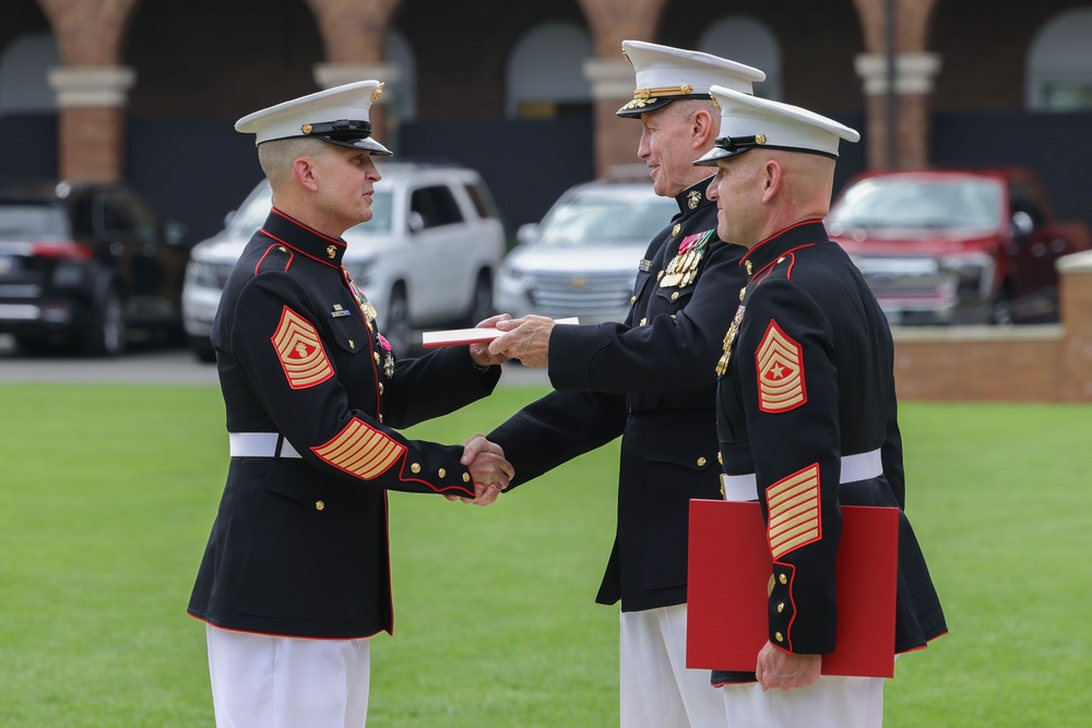 Master Gunnery Sgt. William Rulapaugh Retires After 30 Years