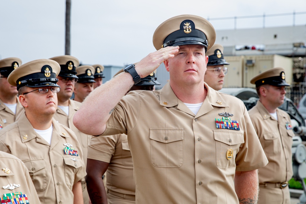 USS Alexandria Chief Pinning Ceremony