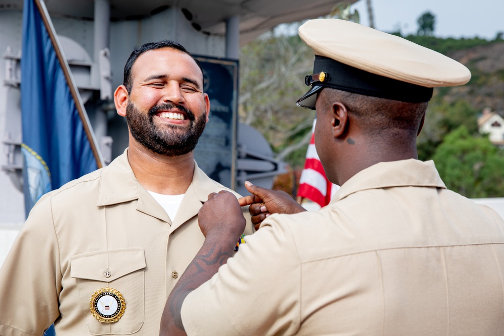 USS Alexandria Chief Pinning Ceremony