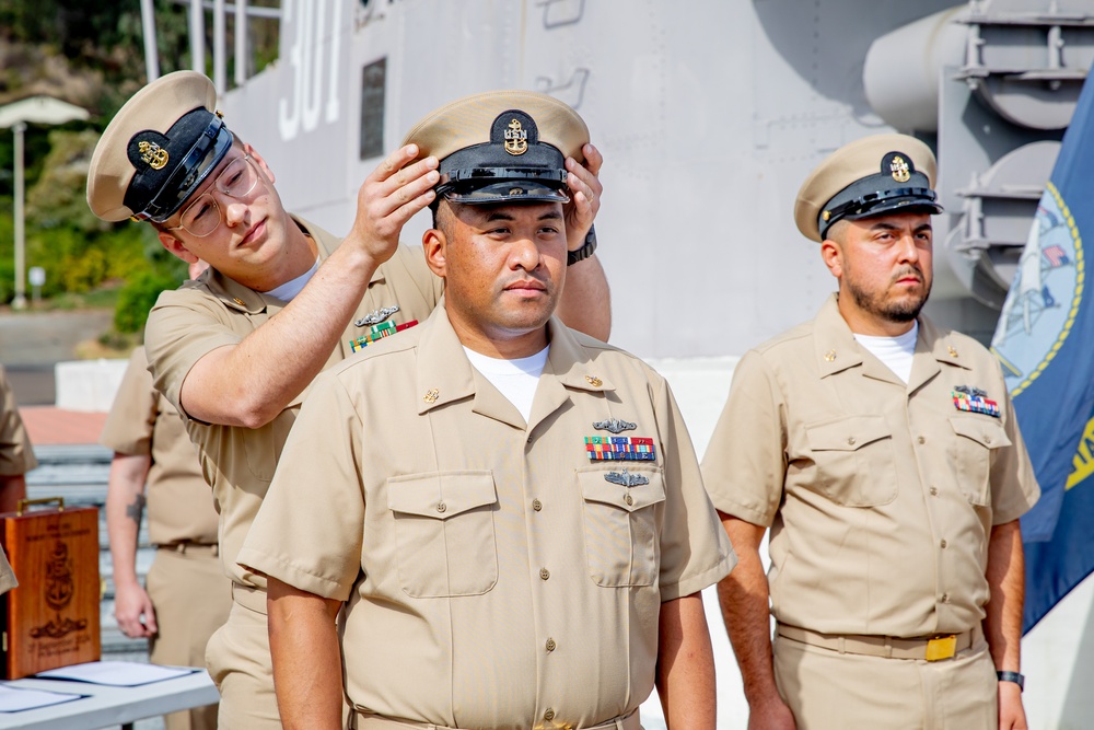 USS Alexandria Chief Pinning Ceremony