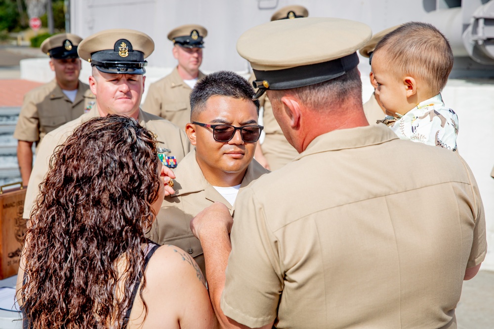 USS Alexandria Chief Pinning Ceremony