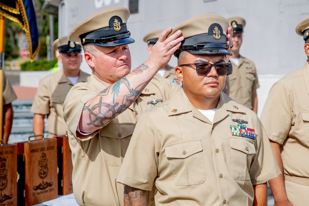 USS Alexandria Chief Pinning Ceremony