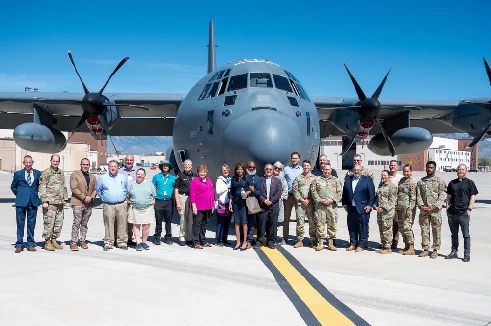 Public religious leaders pose with the Kirtland Chaplain Corps