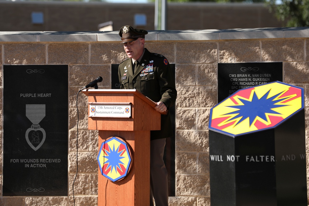 13th Armored Corps Sustainment Command Rededication Ceremony