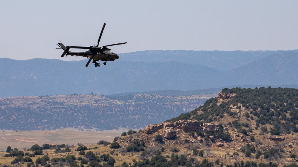 4th Attack Helicopter Battalion, 4th Aviation Brigade, conduct aerial gunnery weapons training and combat readiness