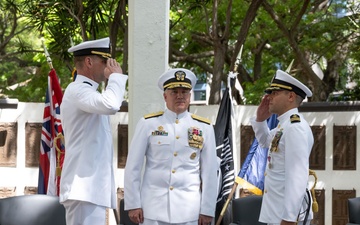 Submarine Readiness Squadron 33 Holds Change of Command Ceremony