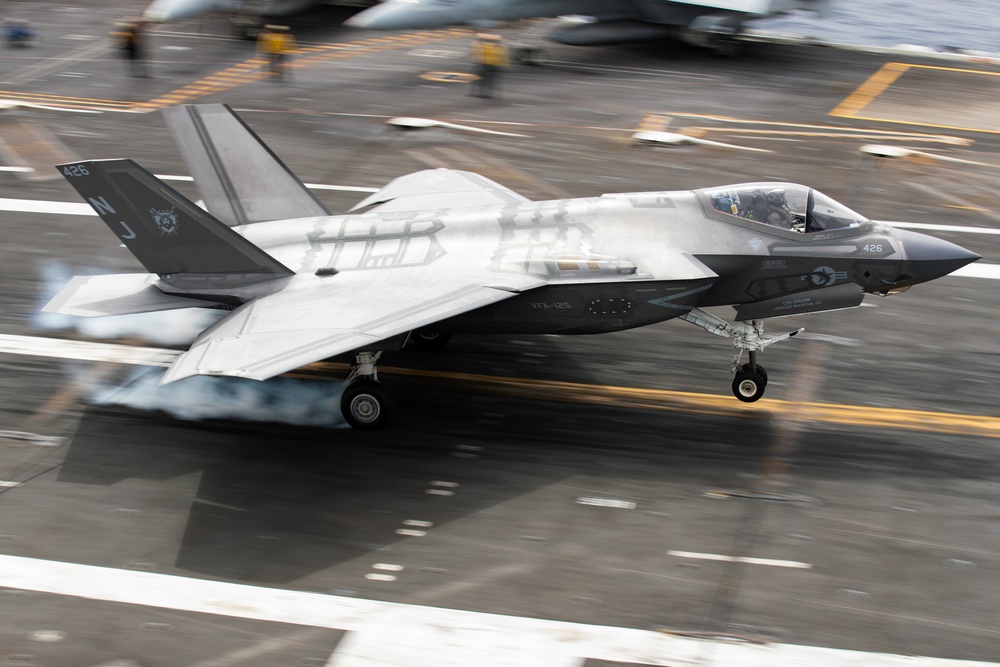 George Washington conducts flight operations