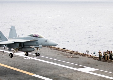 George Washington conducts flight operations