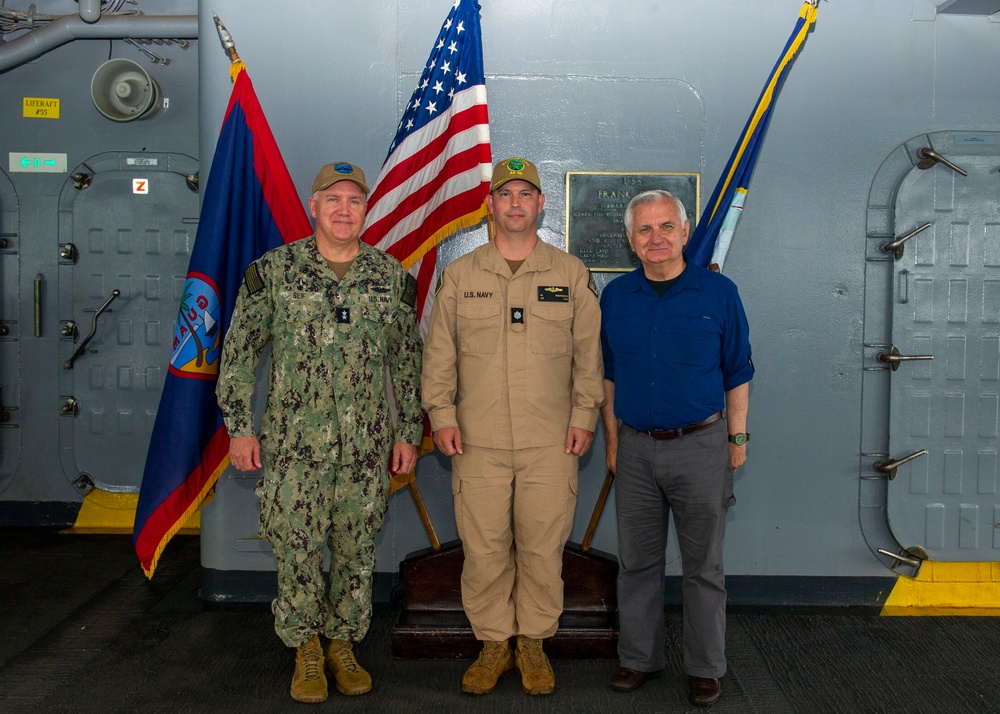 Sen. Jack Reed Visits USS Frank Cable (AS40)