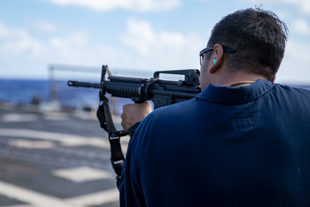 USS Ralph Johnson Sailors Participate in Gun Shoot