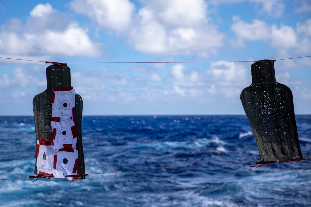 USS Ralph Johnson Sailors Participate in Gun Shoot