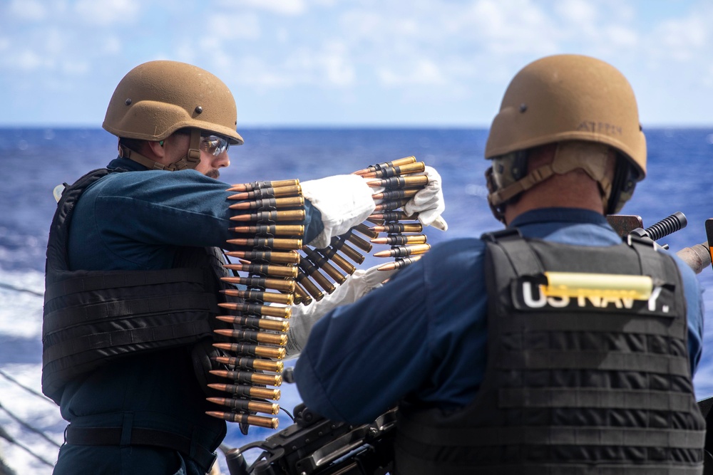 USS Ralph Johnson Sailors Participate in Gun Shoot