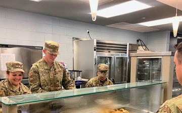 Serving the troops with a smile