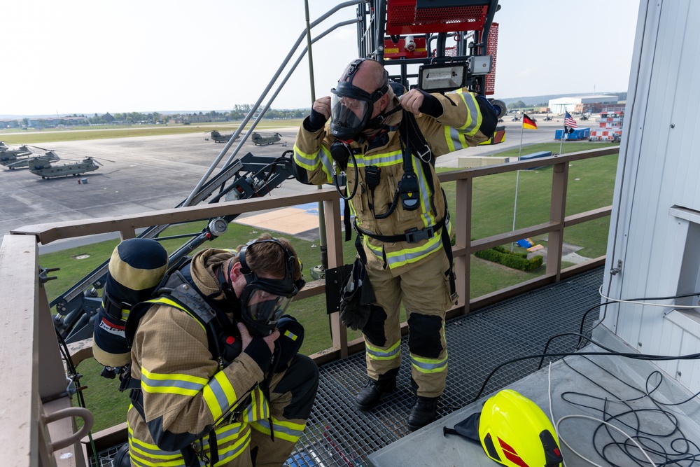 USAG Ansbach’s Fire Fighters’ Readiness Exercise