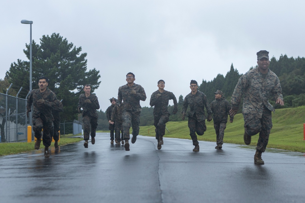 Marines participate in a Super Squad Competition at Camp Fuji in support of Exercise Outlaw Wrath 24