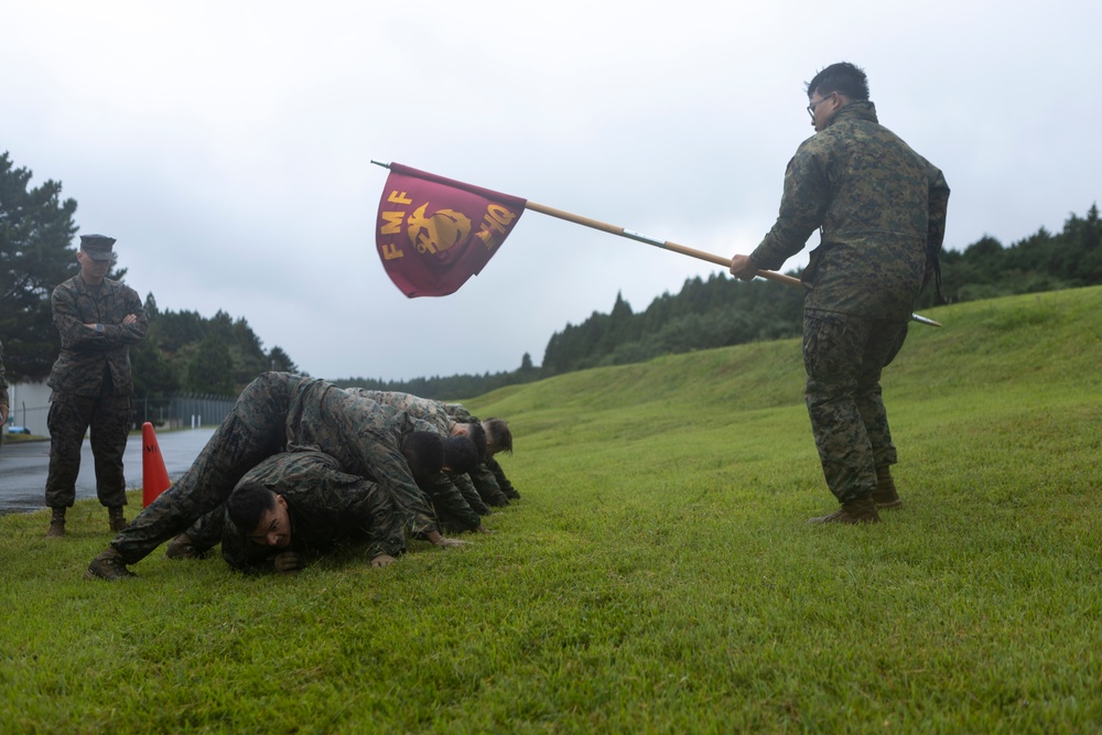 Marines participate in a Super Squad Competition at Camp Fuji in support of Exercise Outlaw Wrath 24