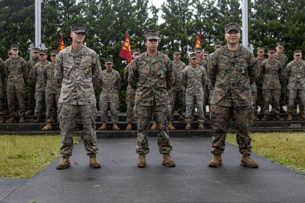 Marines participate in a Super Squad Competition at Camp Fuji in support of Exercise Outlaw Wrath 24