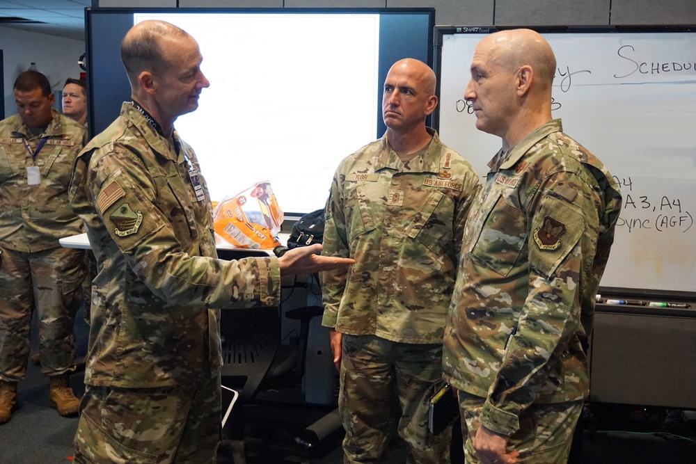 CSAF, CMSAF visit Shadow Operations Center-Nellis during Bamboo Eagle 24-3