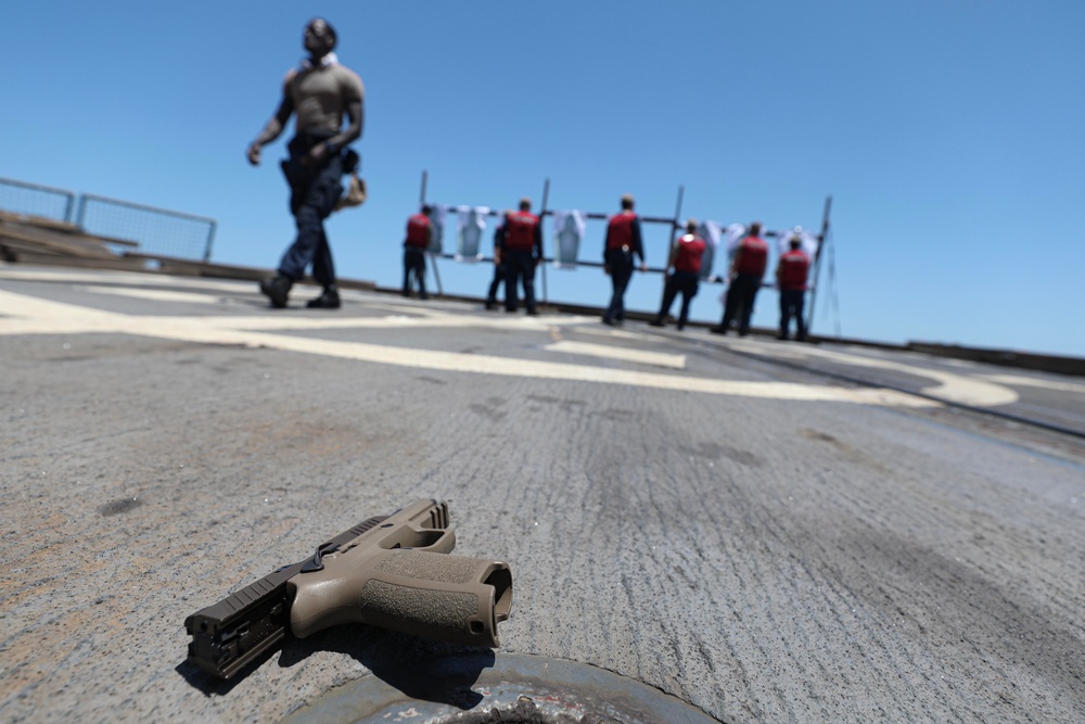 USS Dewey (DDG 105) Conducts Small Arms Weapons Live-Fire Drill While Operating in the Timor Sea