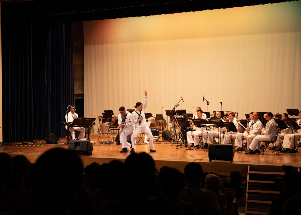 U.S. 7th Fleet Band and Japan Maritime Self-Defense Force Sasebo Band Perform at Yakushima