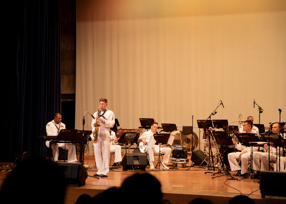 U.S. 7th Fleet Band and Japan Maritime Self-Defense Force Sasebo Band Perform at Yakushima