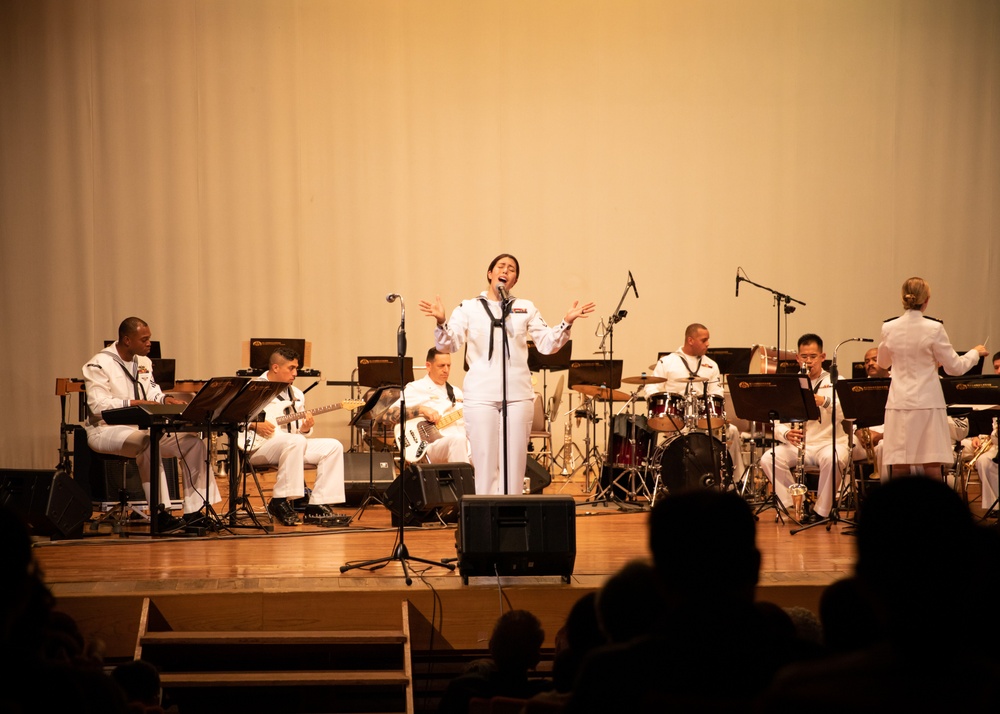 U.S. 7th Fleet Band and Japan Maritime Self-Defense Force Sasebo Band Perform at Yakushima