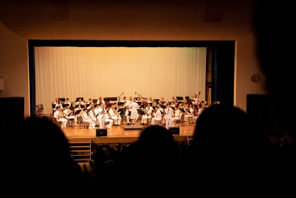 U.S. 7th Fleet Band and Japan Maritime Self-Defense Force Sasebo Band Perform at Yakushima