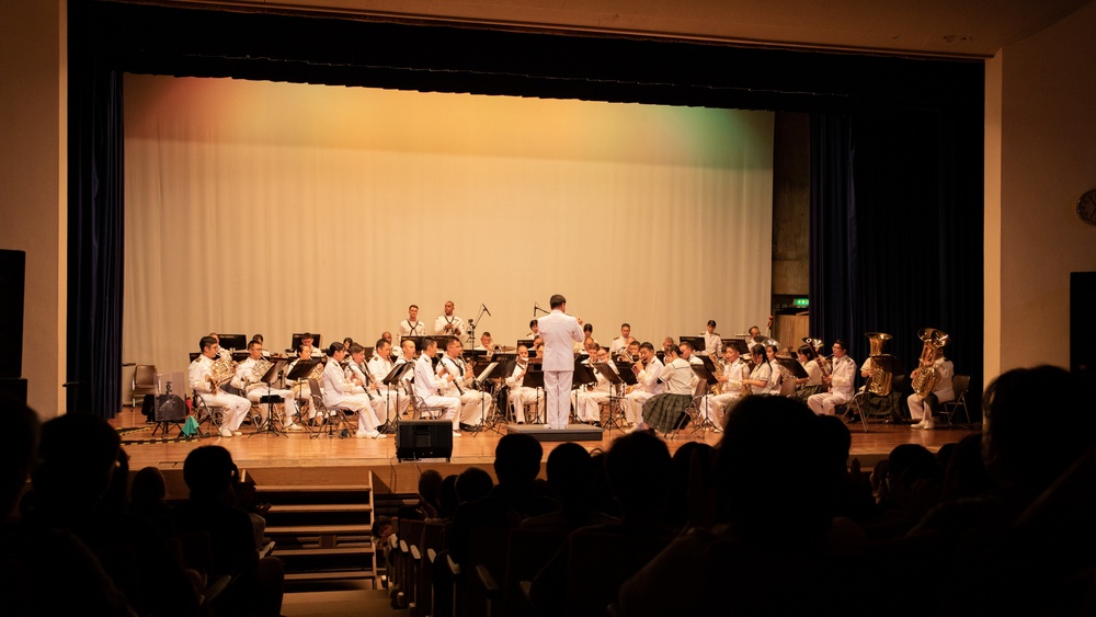 U.S. 7th Fleet Band and Japan Maritime Self-Defense Force Sasebo Band Perform at Yakushima