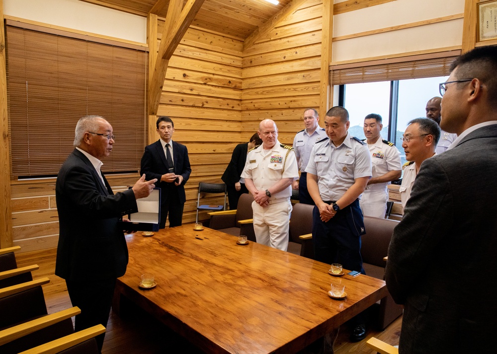 U.S. 7th Fleet, Commander, Task Force 73, 353d Special Operations Wing Participate in a Memorial Service on Yakushima Island