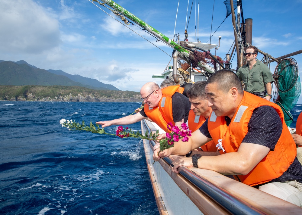 U.S. 7th Fleet, Commander, Task Force 73, 353d Special Operations Wing Participate in a Memorial Service on Yakushima Island