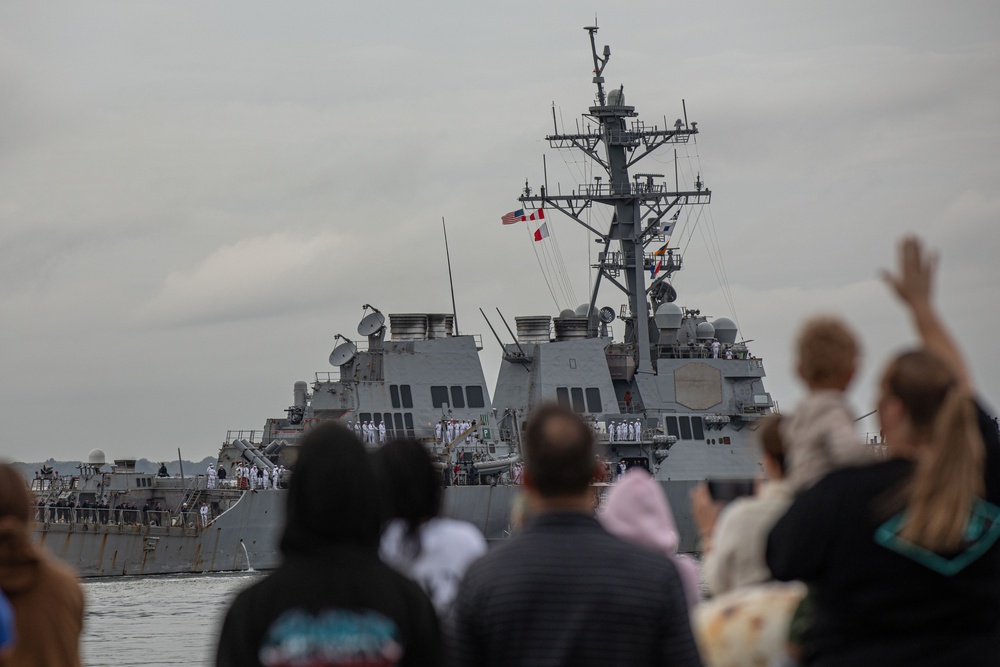 USS Stout (DDG 55) Departs Norfolk for Regularly Scheduled Deployment