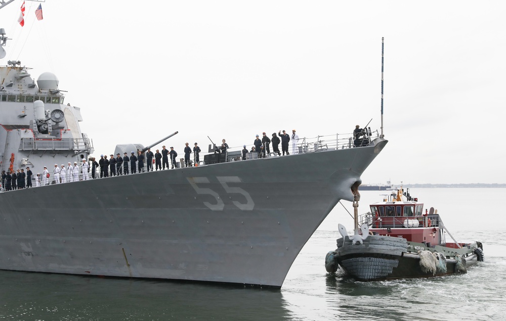 USS Stout Departs Naval Station Norfolk USS Stout Departs Naval Station Norfolk