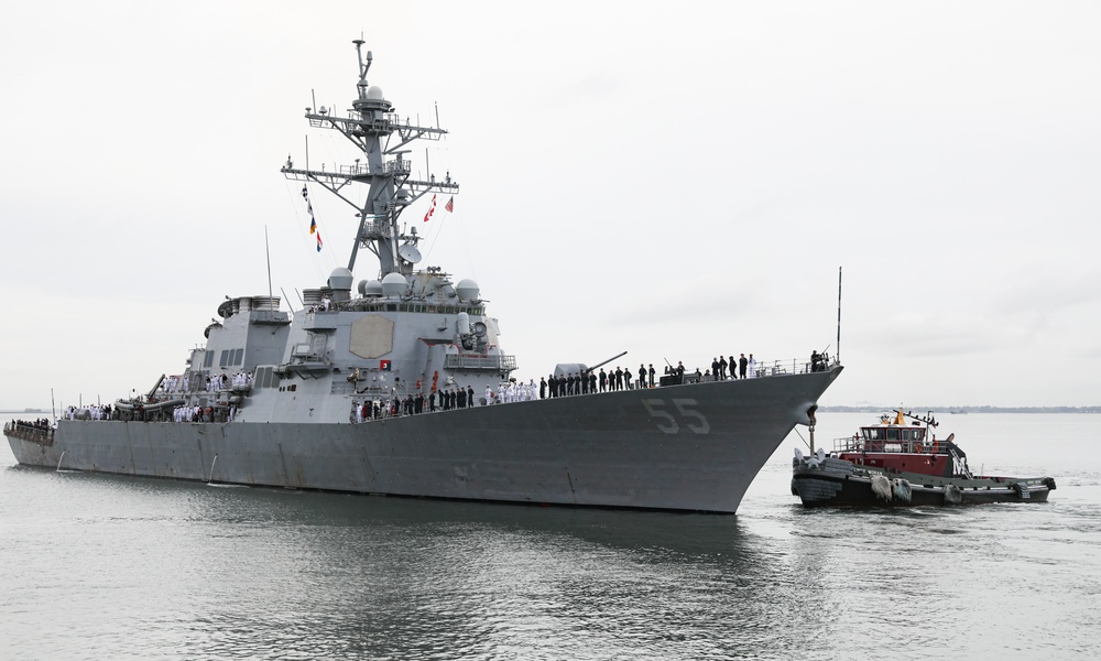 USS Stout Departs Naval Station Norfolk USS Stout Departs Naval Station Norfolk