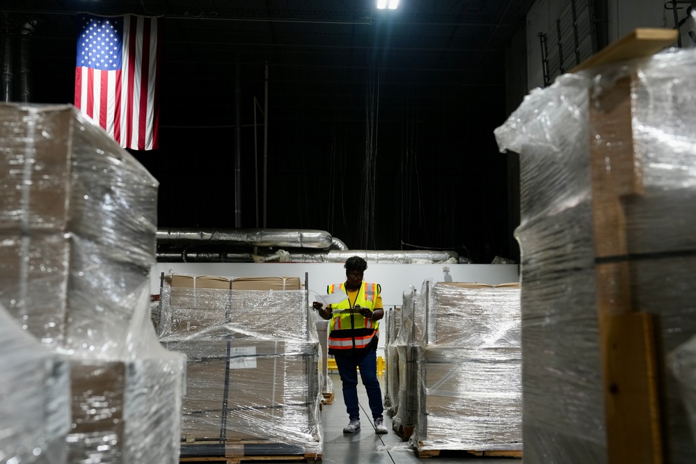 FEMA Distribution Center Prepares Supplies ahead of Hurricane Helene