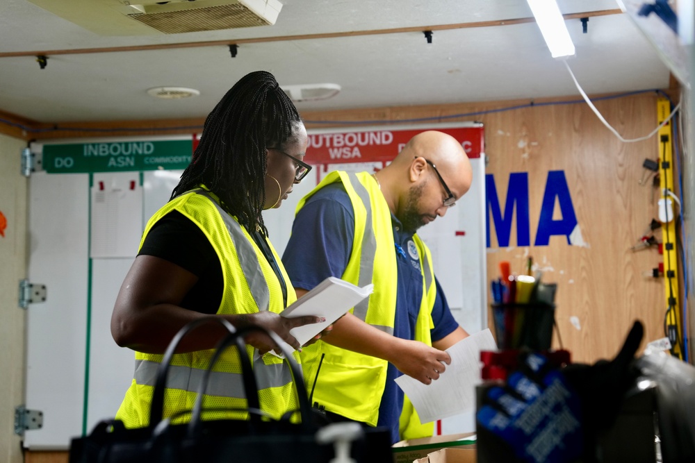 FEMA Distribution Center Prepares Supplies ahead of Hurricane Helene