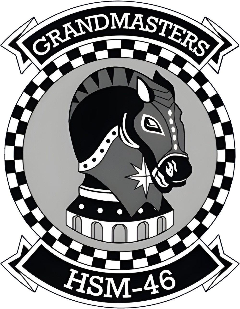 HSM-46 Grandmasters Logo Seal Patch
