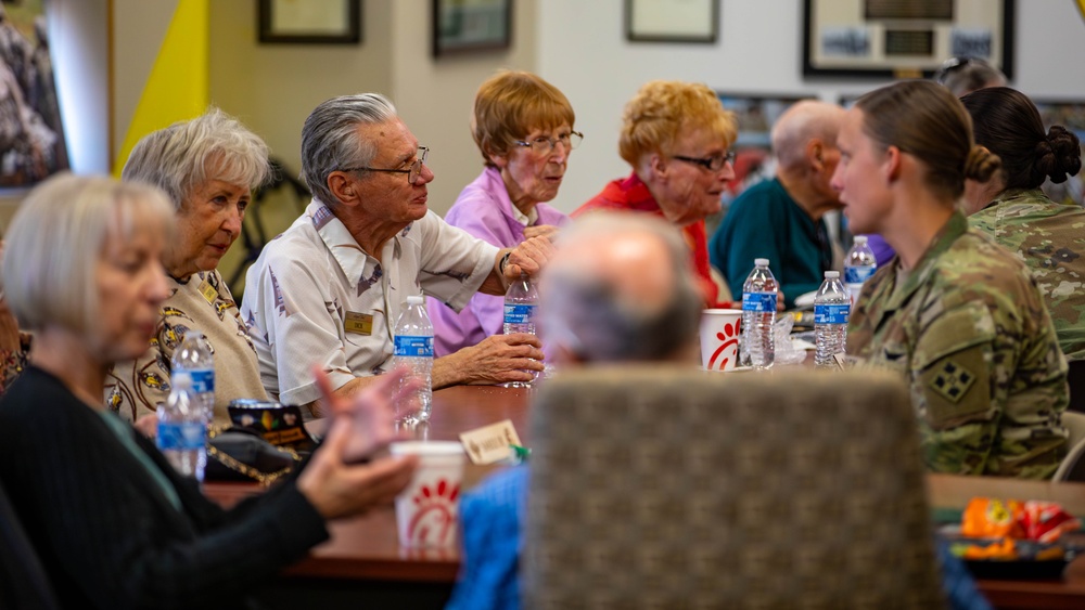 Paige Linier Vietnam Veterans Visit 4th Combat Aviation Brigade