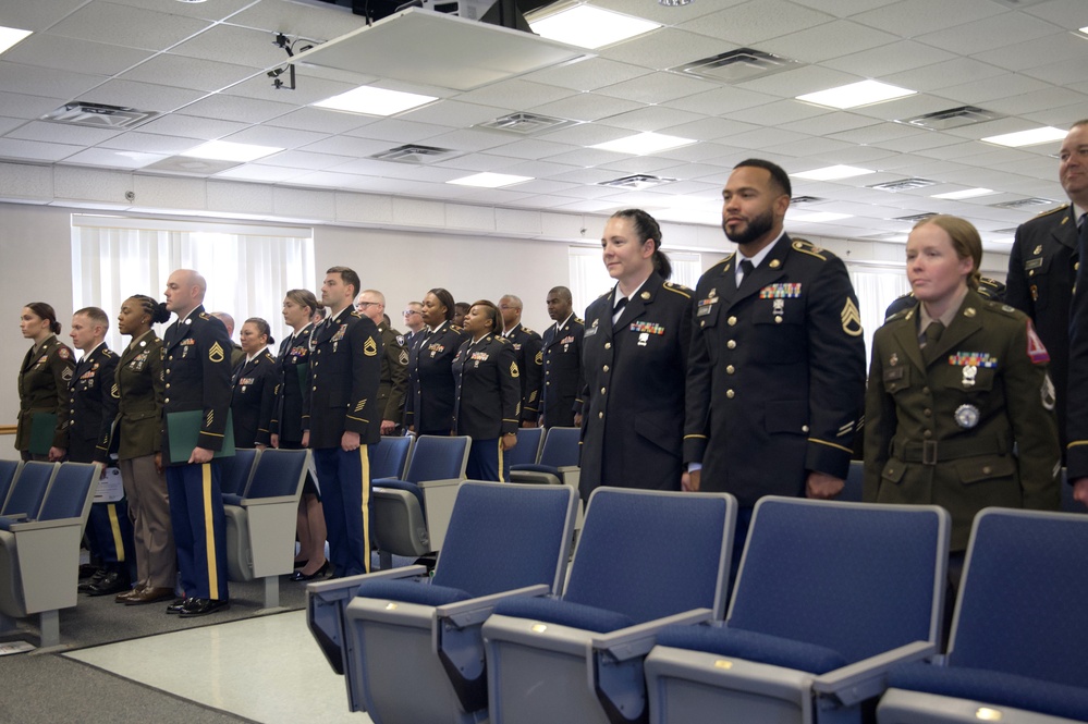 4th Brigade (Personnel Services), 94th Division (Force Sustainment) Human Resources Specialist Senior Leaders and Advanced Leaders Course graduation ceremony