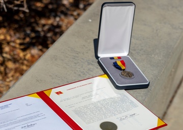 MARINE AWARDED NAVY AND MARINE CORPS MEDAL FOR VALOR