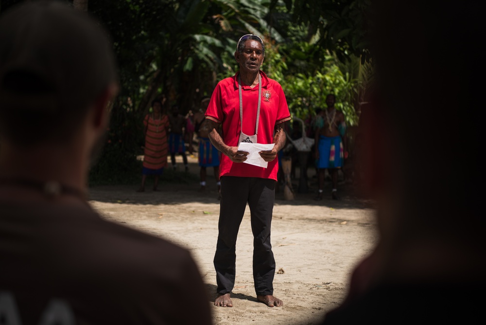 Welcome Ceremony in PNG Village