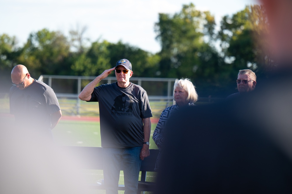 Scott AFB POW/MIA Vigil Run opening ceremony
