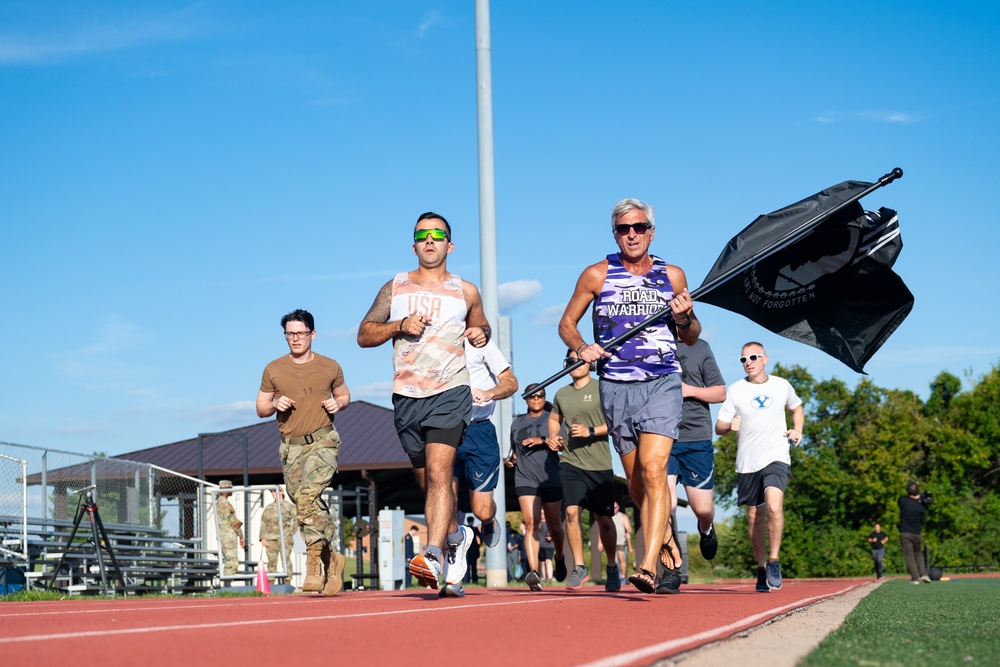 Scott AFB POW/MIA Vigil Run opening ceremony