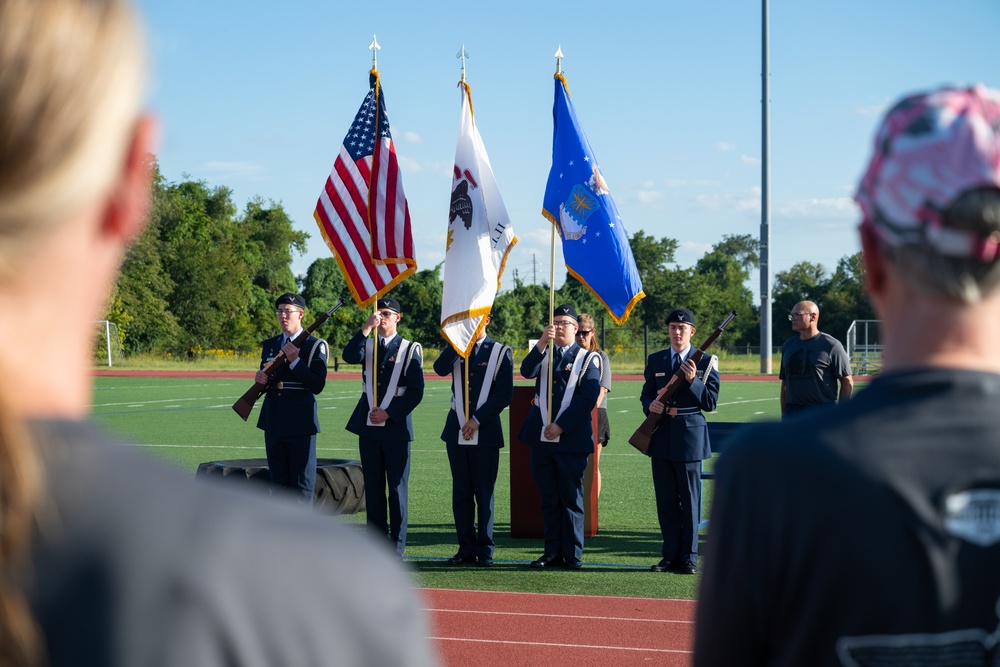 Scott AFB POW/MIA Vigil Run opening ceremony