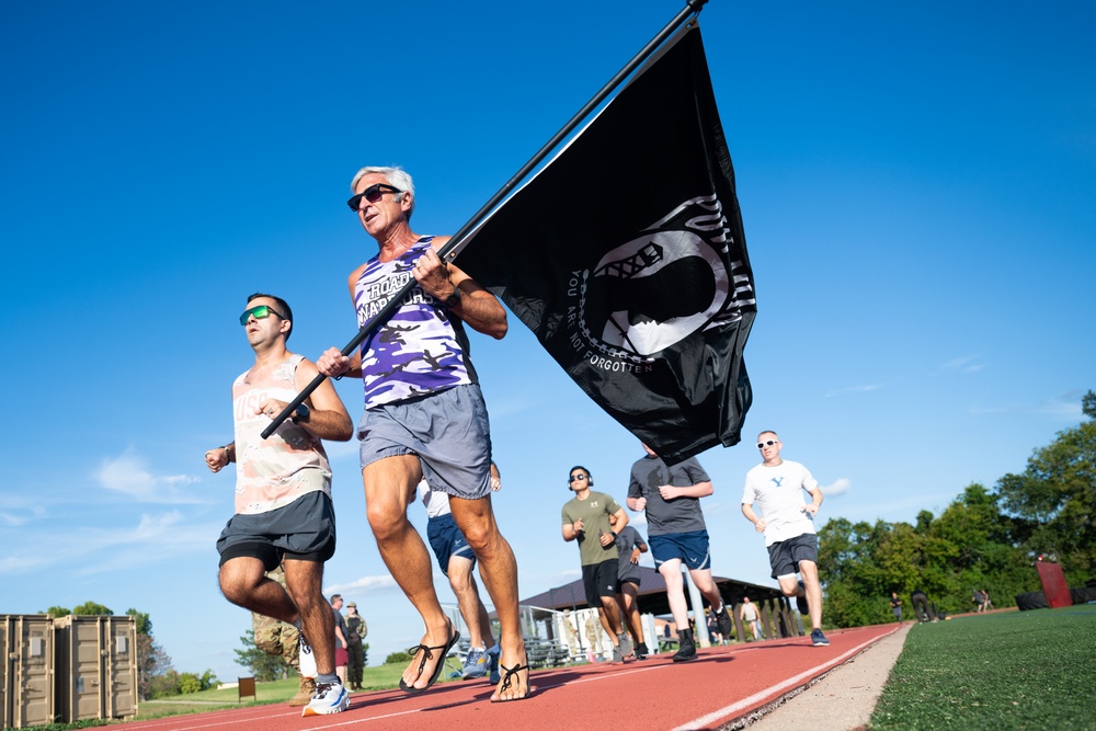 Scott AFB POW/MIA Vigil Run opening ceremony
