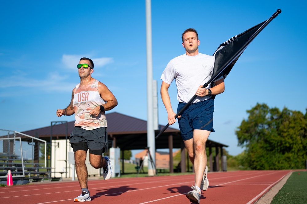 Scott AFB POW/MIA Vigil Run opening ceremony