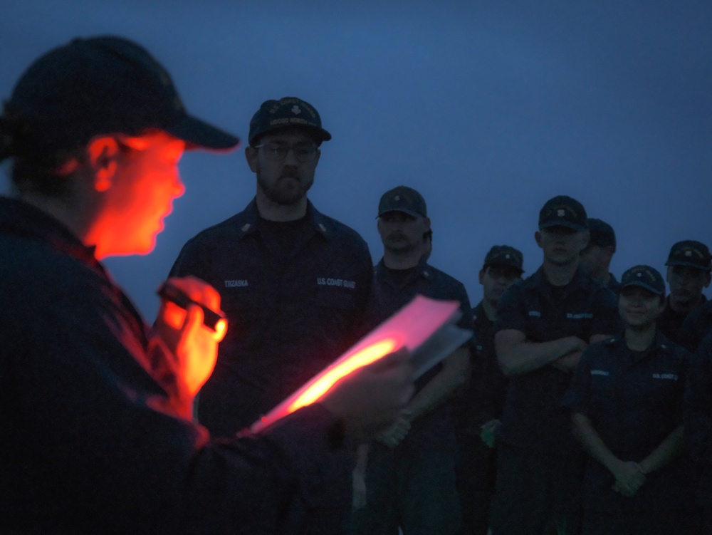 Coast Guard Cutter Northland holds cutterman ceremony at sea