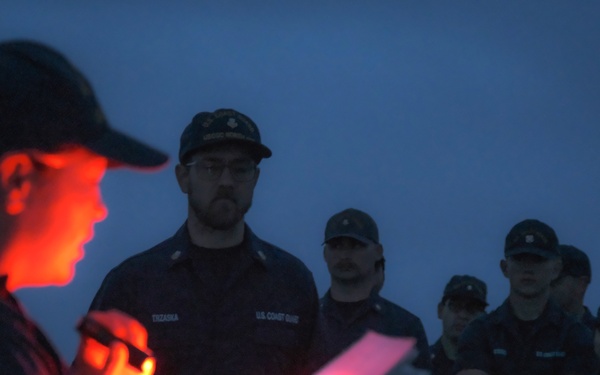 Coast Guard Cutter Northland holds cutterman ceremony at sea